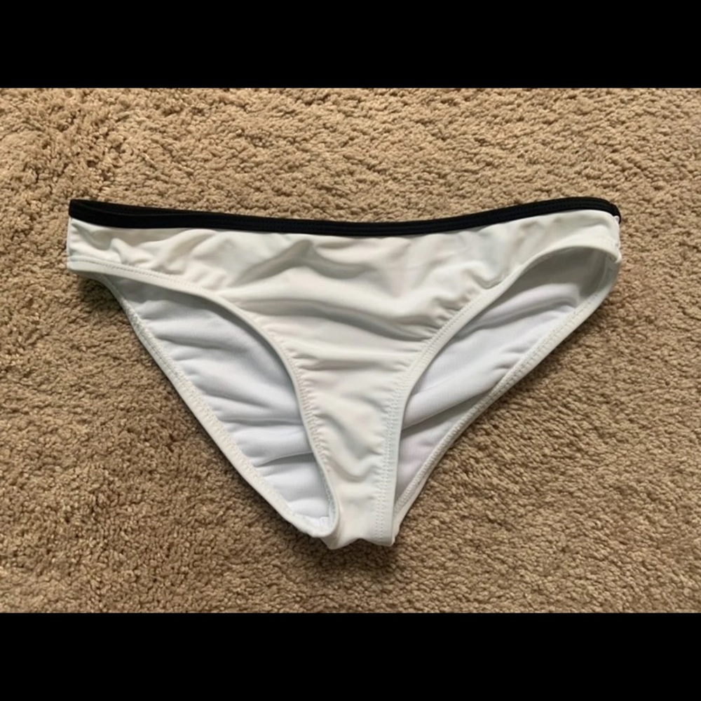 White bikini bottoms